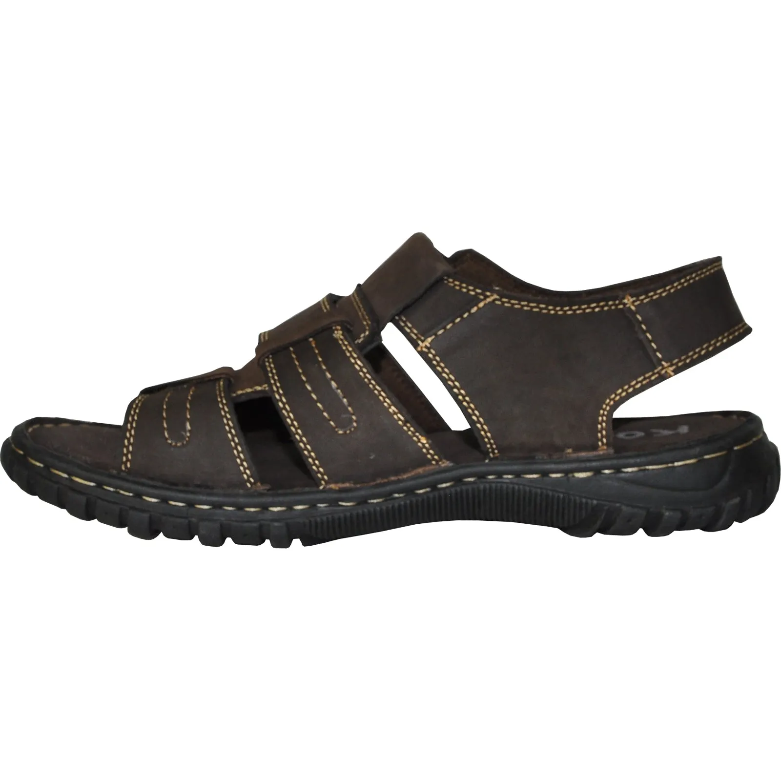 KOZI Men Leather Sandal NEW DIEGO-06 Brown