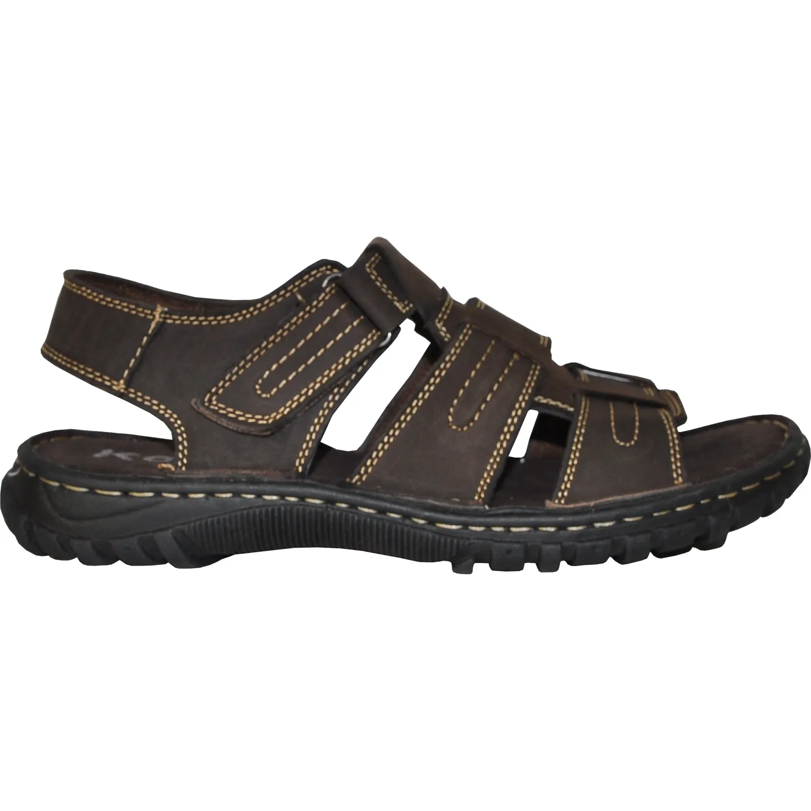 KOZI Men Leather Sandal NEW DIEGO-06 Brown