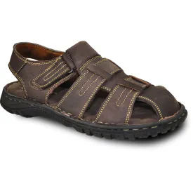 KOZI Men Leather Sandal NEW DIEGO-07 Brown