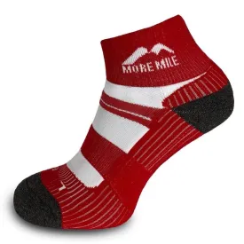 More Mile Endurance Running Socks - Red