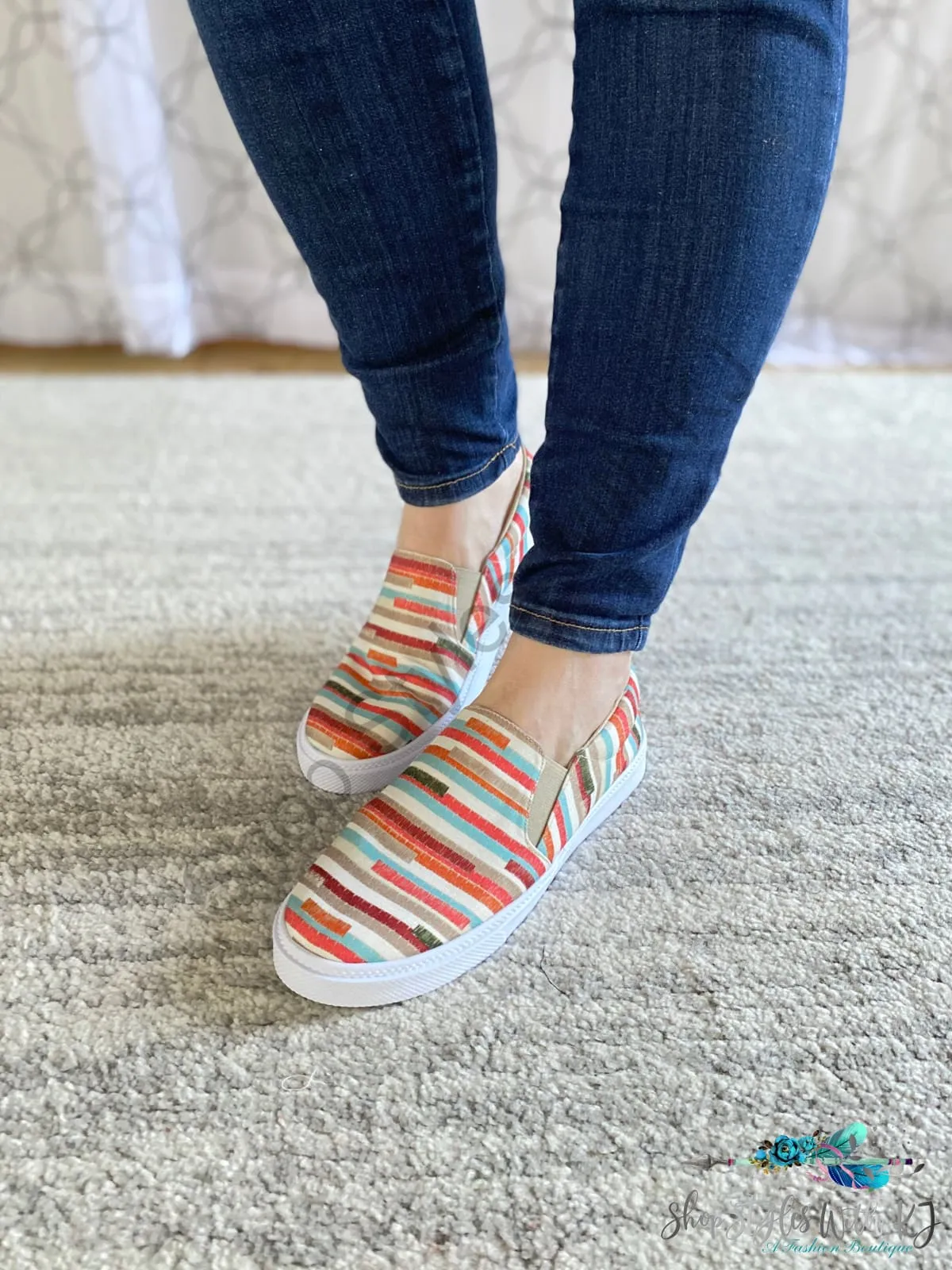 My Boho Striped Sneakers