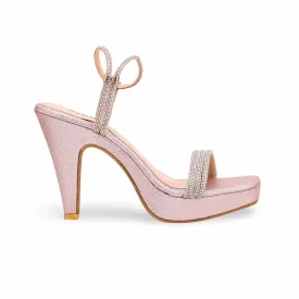 Peach Fancy Bridal Sandal FN6010