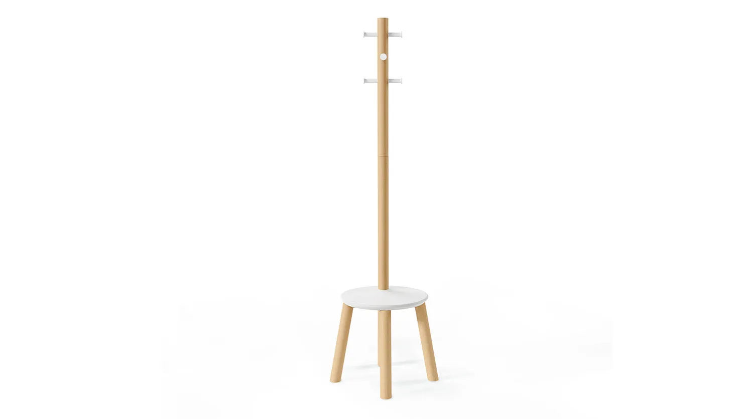 pillar stool/coat rack