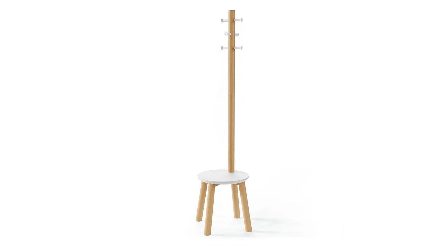 pillar stool/coat rack