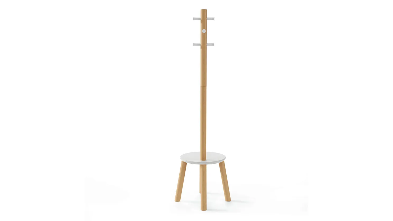 pillar stool/coat rack