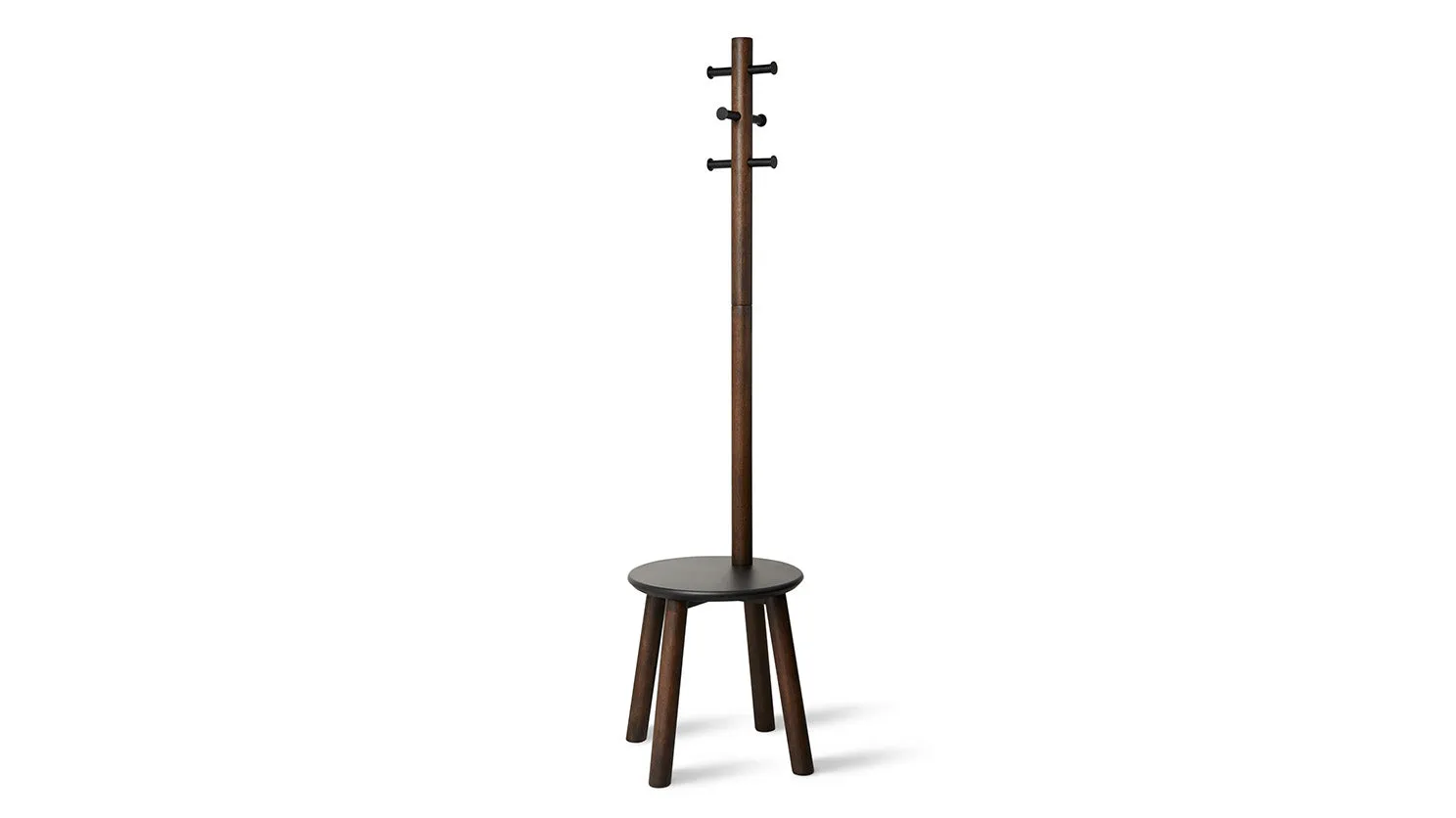 pillar stool/coat rack