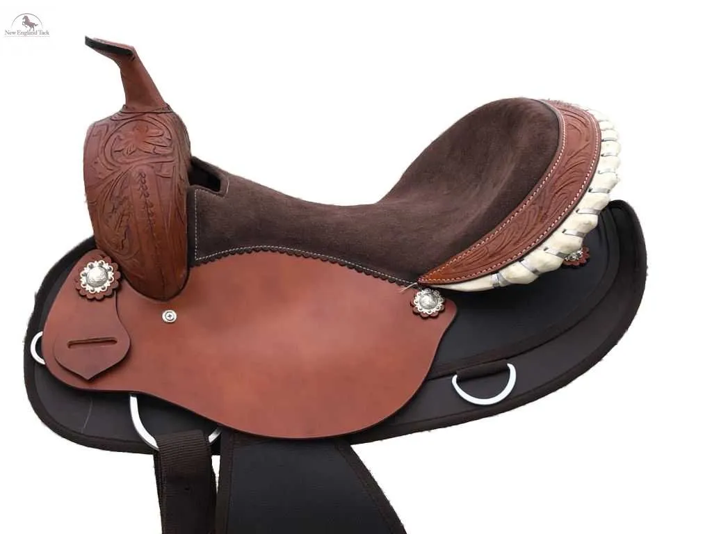 Resistance Suede Seat Pleasure Trail Western Saddle