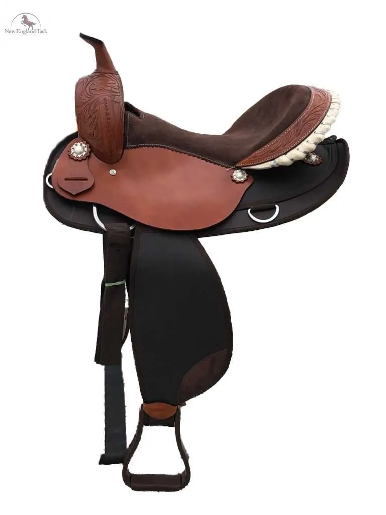 Resistance Suede Seat Pleasure Trail Western Saddle