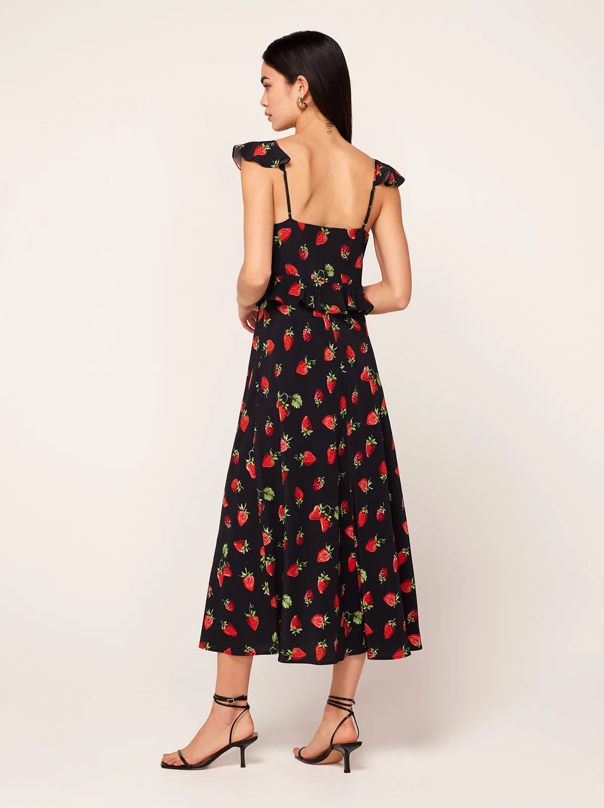 Rosemary Berry Print Midi Dress