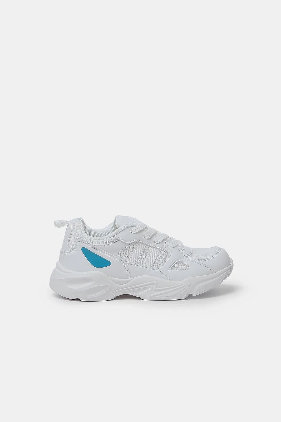 Senior Girls White Chunky Trainer