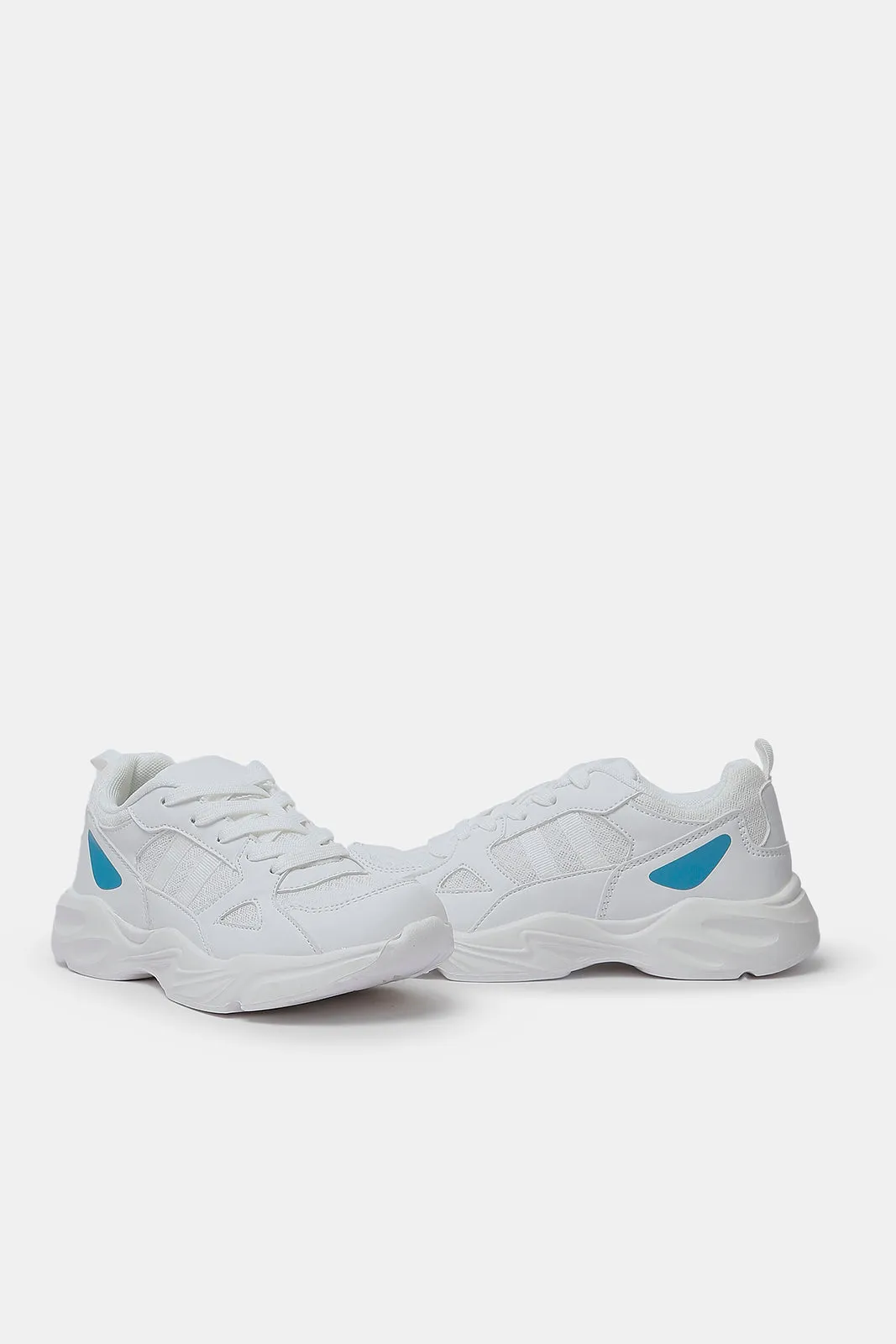 Senior Girls White Chunky Trainer