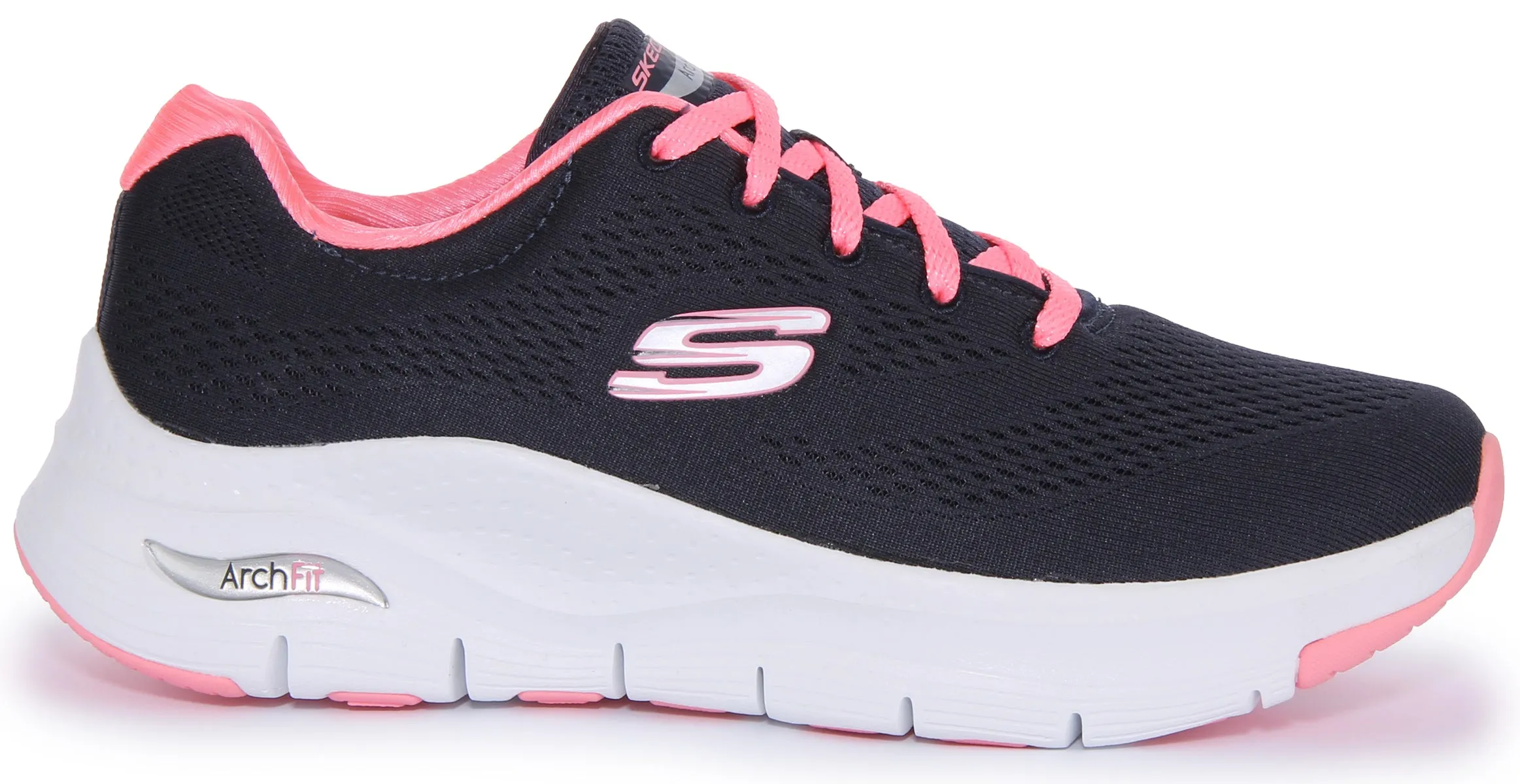 Skechers Arch Fit In Navy Pink For Women