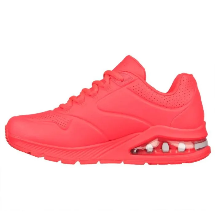 Skechers Uno 2  Great Kolor Neon Coral Trainer ON CLEARANCE