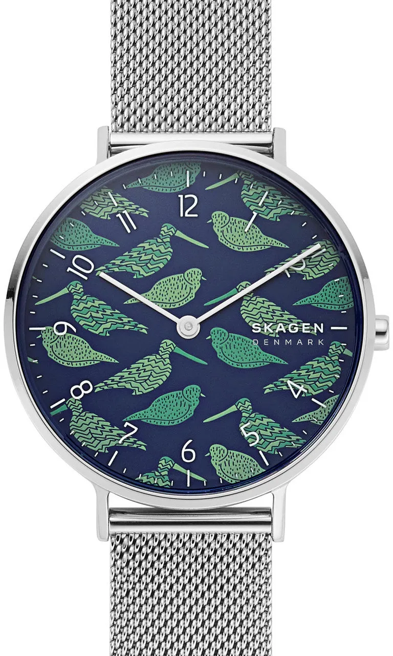 SKG Watch Aaren Birds Blue Green Unisex