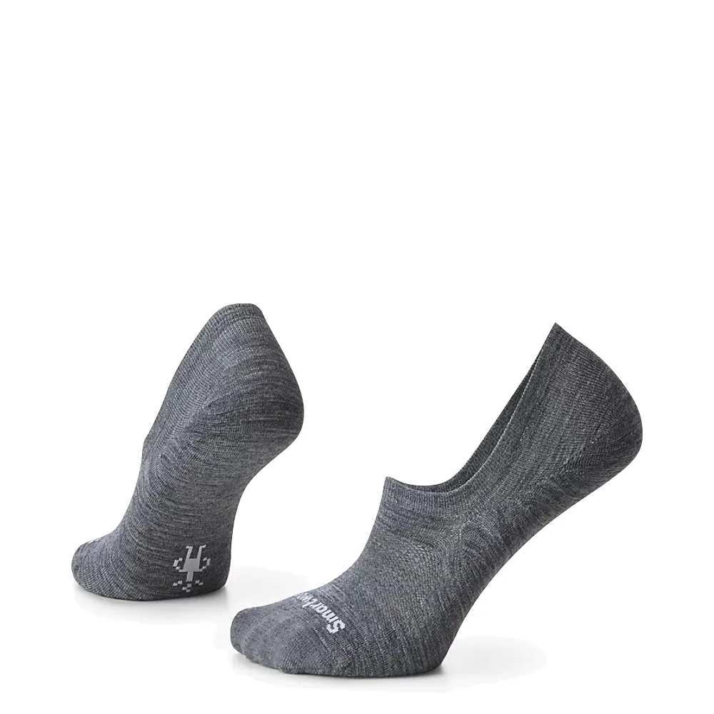 Smartwool Men's Everyday No Show Zero Cushion Socks in Medium Grey