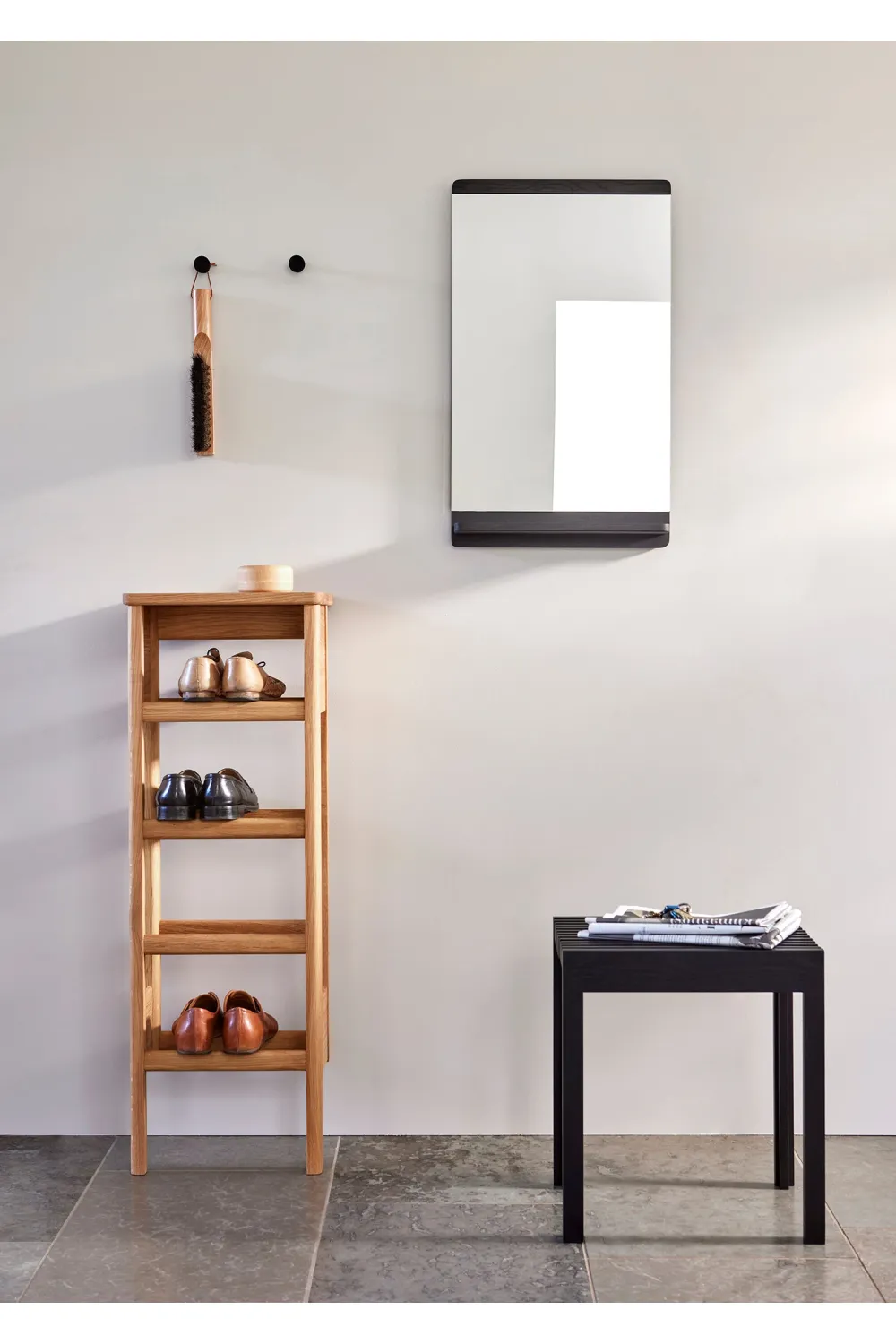 Solid Oak Shoe Rack S | Form & Refine A Line