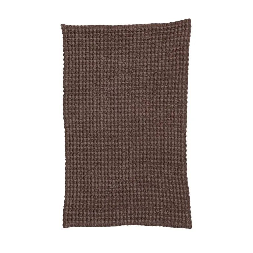 Stonewashed Cotton Waffle Tea Towel