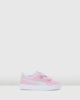 Suede Classic XXI Self-Fastening Pre-School Pink Lady/White