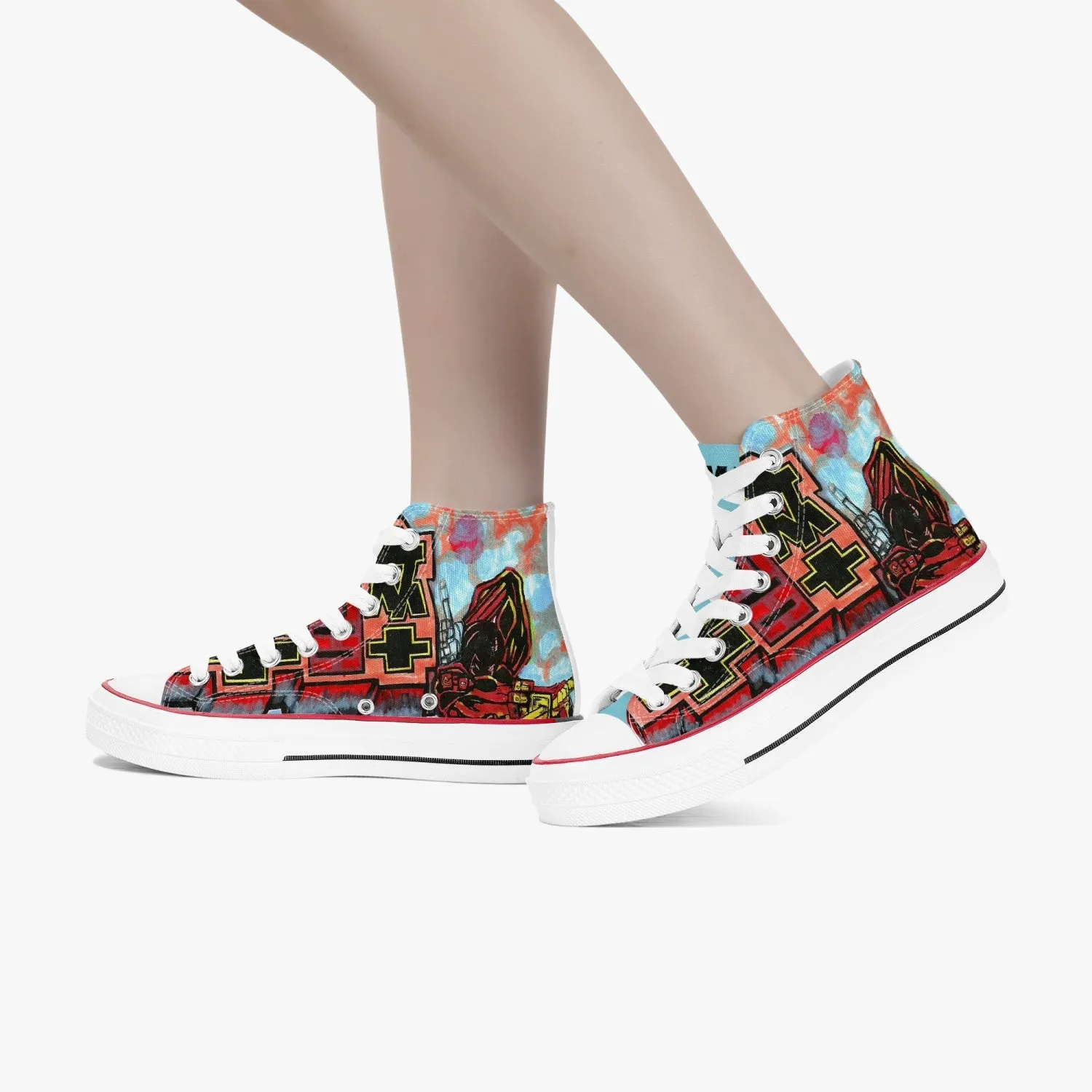 Urban High-Top Canvas Shoes