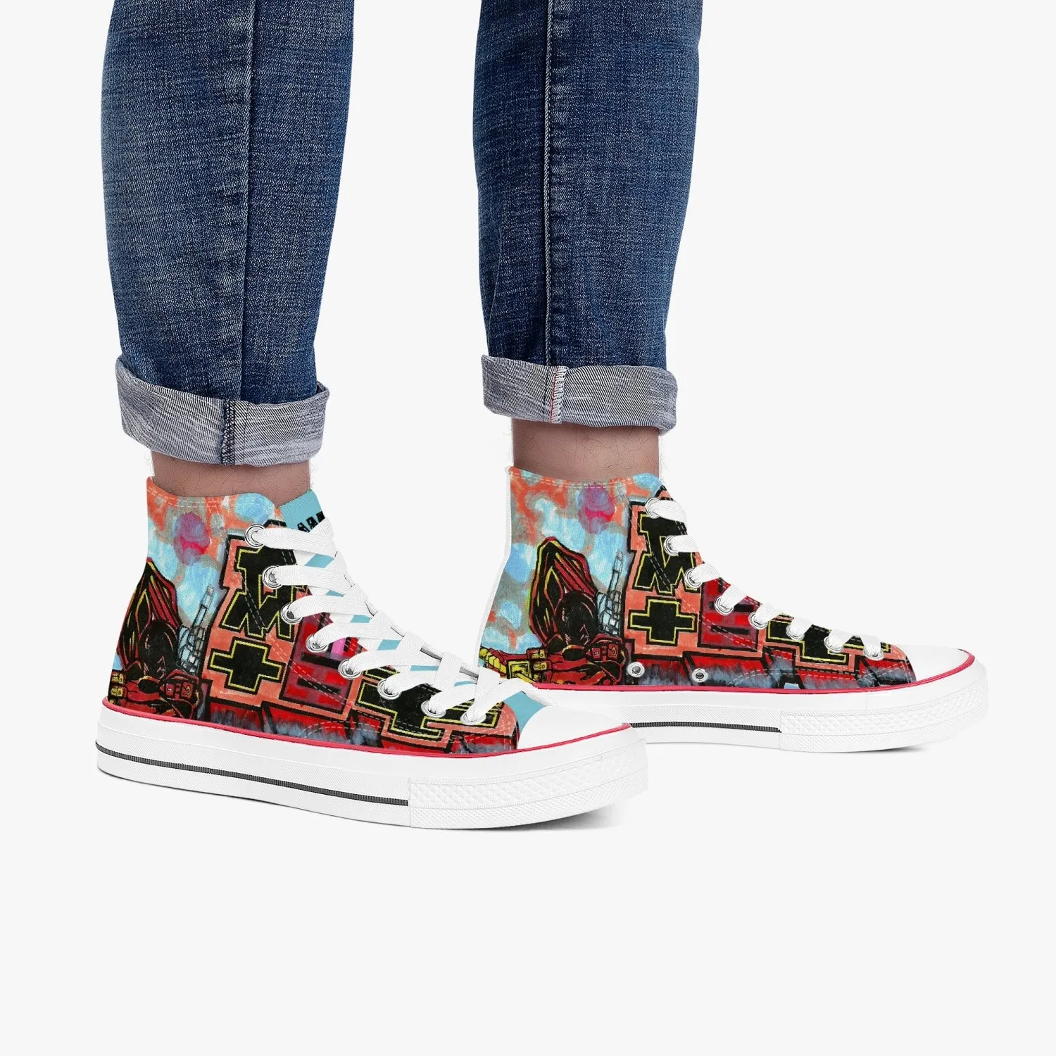 Urban High-Top Canvas Shoes