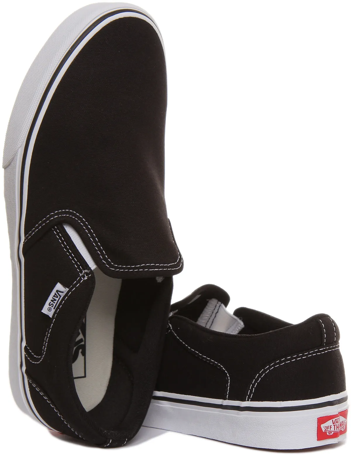 Vans Asher In Black White For Men