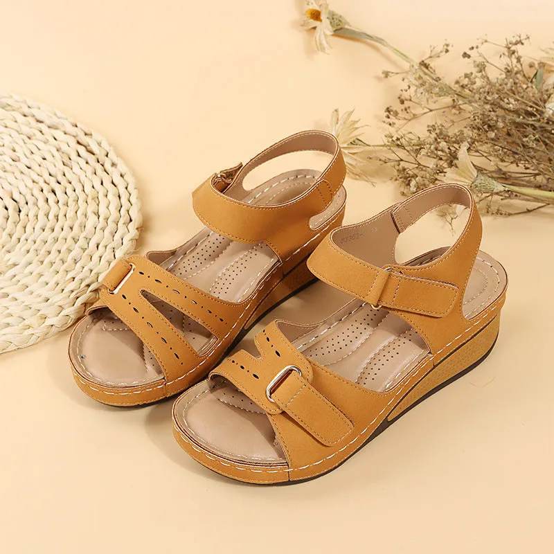 Velcro Wedge Sandals