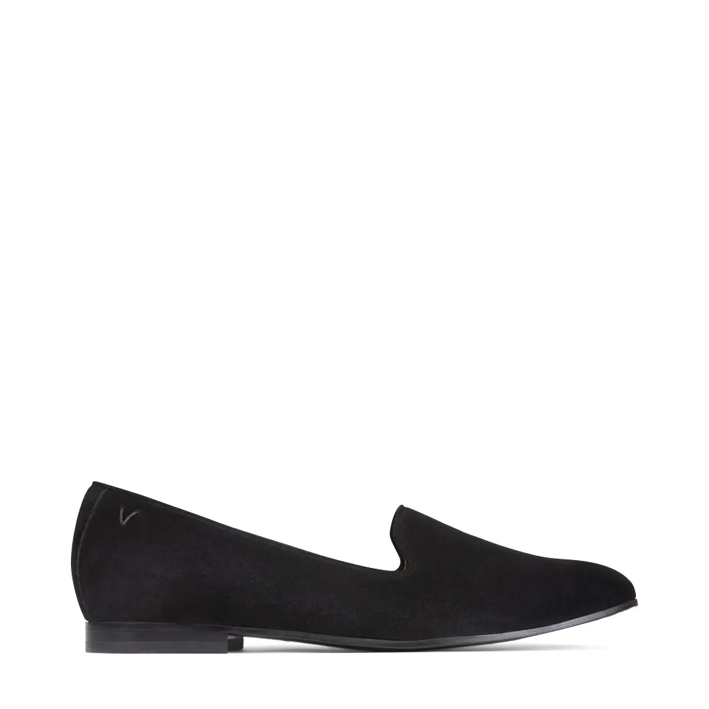 Vionic Women's Willa Slip On Suede Loafer in Black