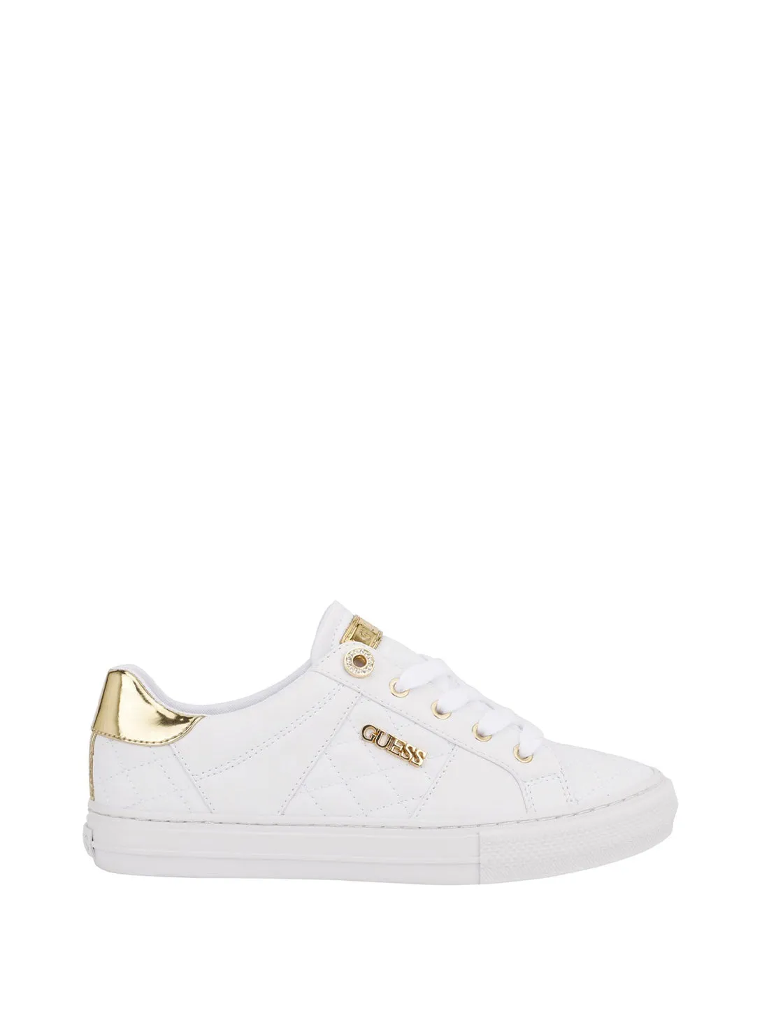 White Gold Loven Low-Top Sneakers