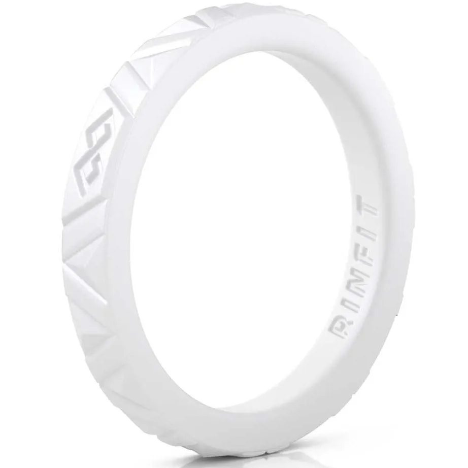 Women's Infinity Silicone Stackable Rings. Stylish Design, Comfortable & Durable Wedding Band