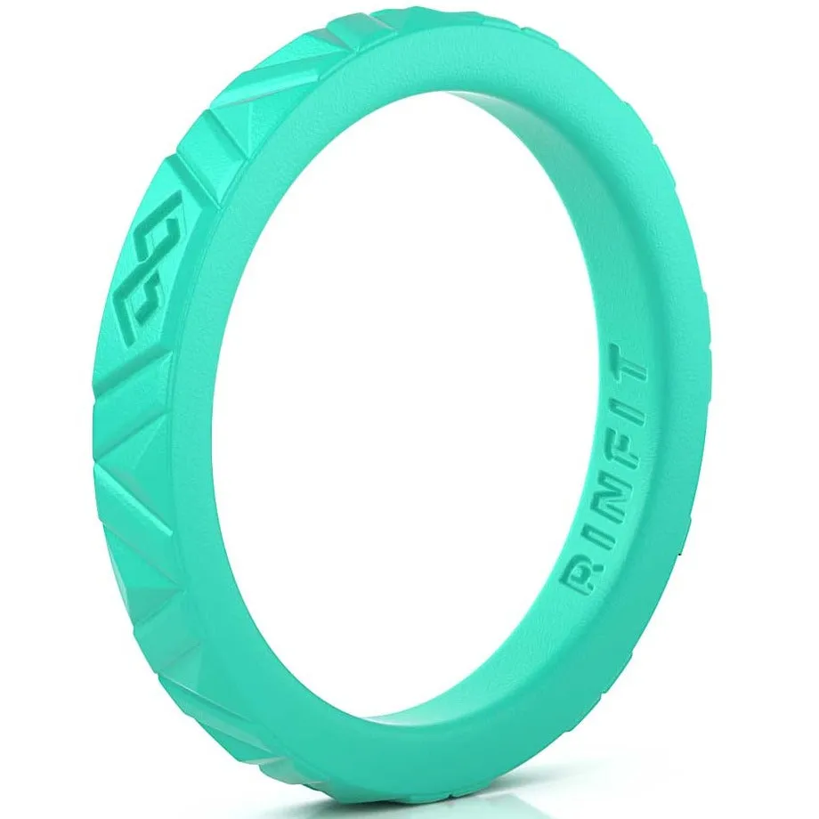 Women's Infinity Silicone Stackable Rings. Stylish Design, Comfortable & Durable Wedding Band