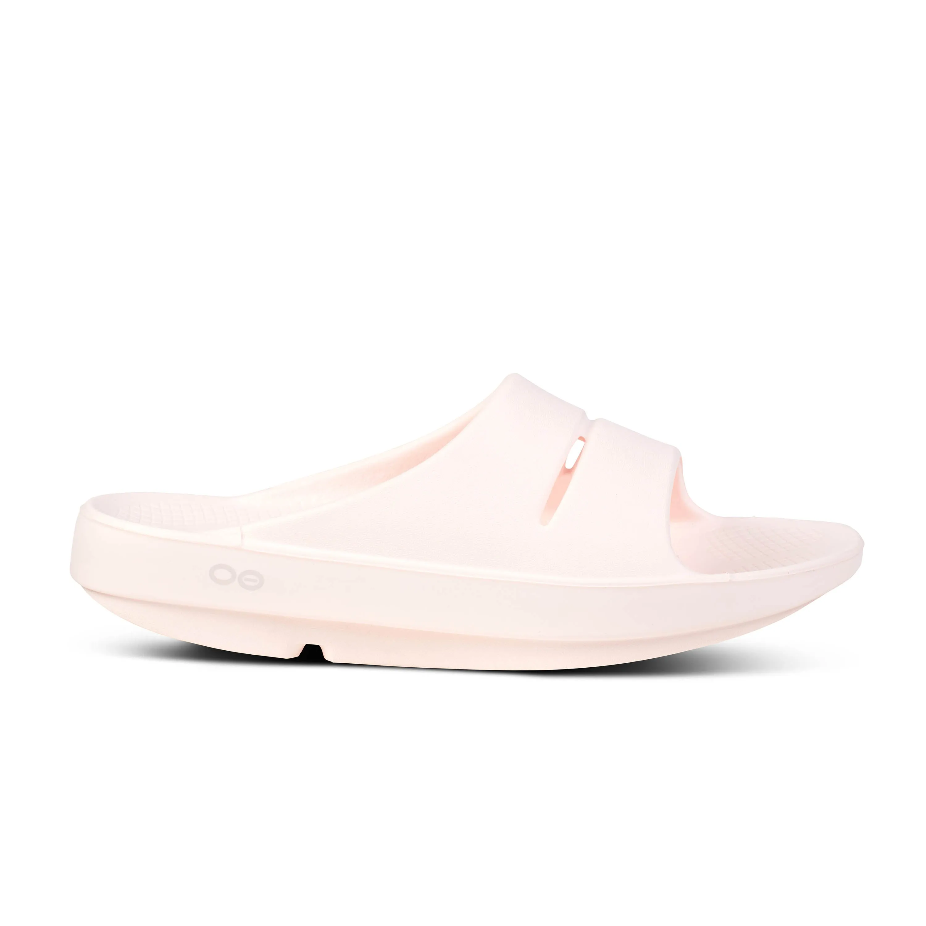 Women's Oofos OOahh Slide Sandal Color: Blush