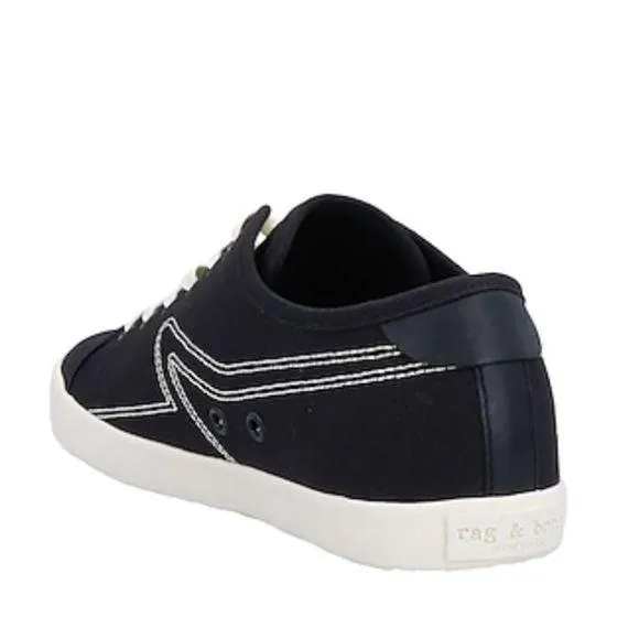 Women's Rag & Bone Black Canvas Sneakers