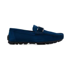 Zale Blue Suede Loafer